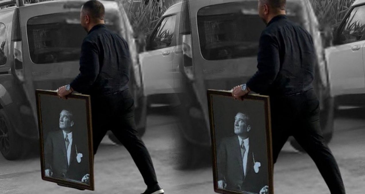 Herkes onun hikayesini konuşuyor: Atatürk tablolu fotoğrafı gündem olmuştu