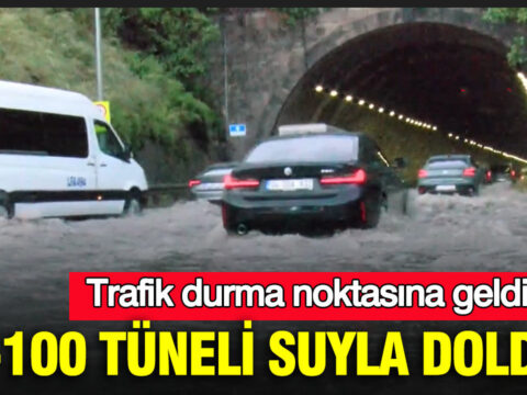 D-100 Tüneli Su Baskınıyla Kaplandı: Trafik Felç Oldu
