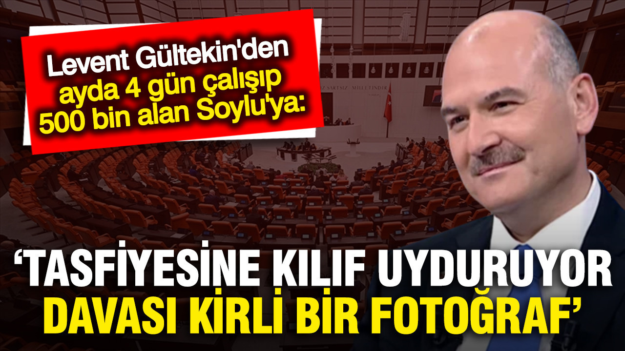 Levent Gültekin’den Süleyman Soylu’ya Sert Eleştiriler: “Davası Kirli Bir Fotoğraf”